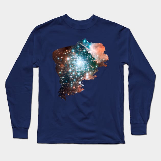 Brush Cosmic Long Sleeve T-Shirt by Rafael Franklin